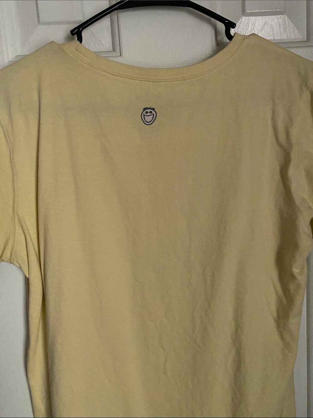 Life Is Good Pale Yellow Short Sleeve Tee with Pink and Blue Sun Graphic - Picture 5 of 5